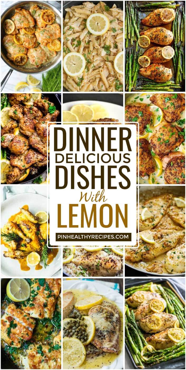 Dinner Delicious Dishes With Lemon