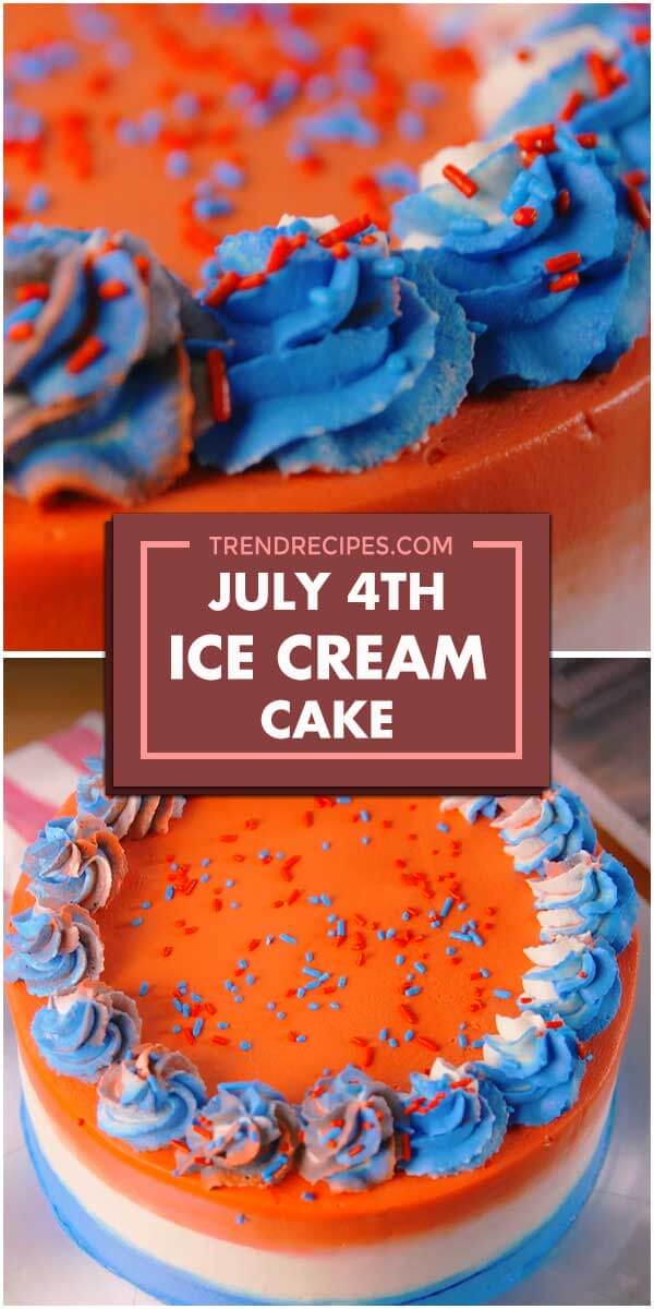 July 4th Ice Cream Cake