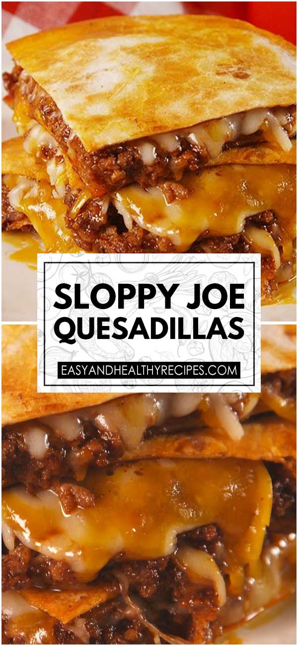 Sloppy Joe Quesadillas
