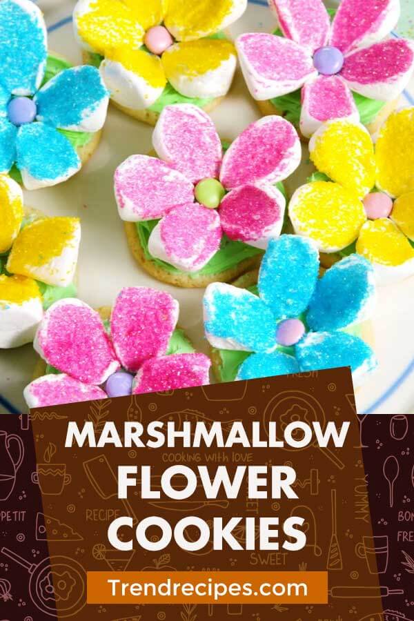 Marshmallow Flower Cookies