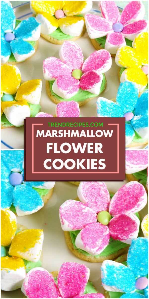 Marshmallow Flower Cookies