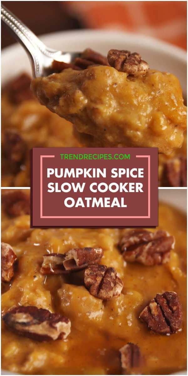 Pumpkin Spice Slow-Cooker Oatmeal