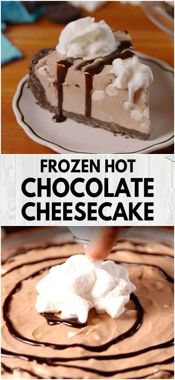 Frozen Hot Chocolate Cheesecake