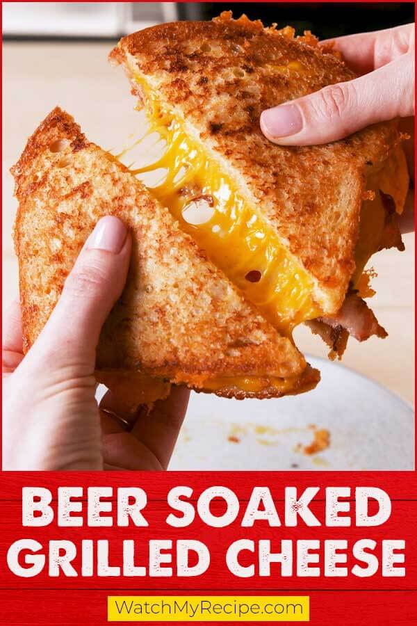 Beer Soaked Grilled Cheese