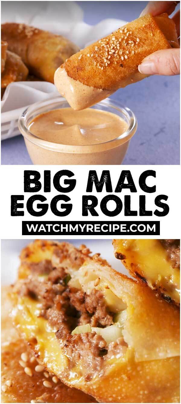 Big Mac Egg Rolls