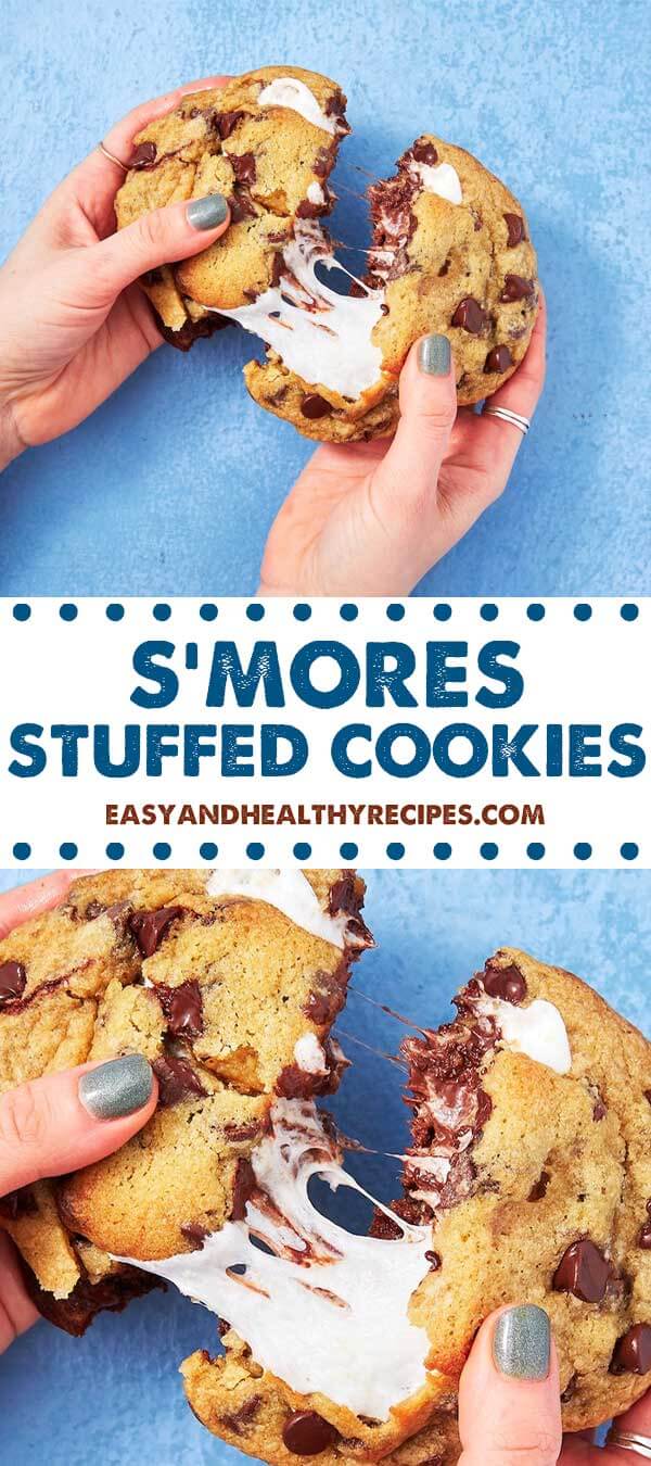 S'mores Stuffed Cookies